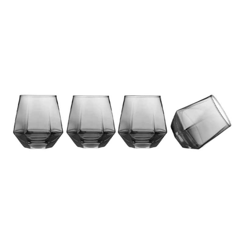 Ladelle Jaxon Tumblers – Set of 4, Clear BUKD225535579816