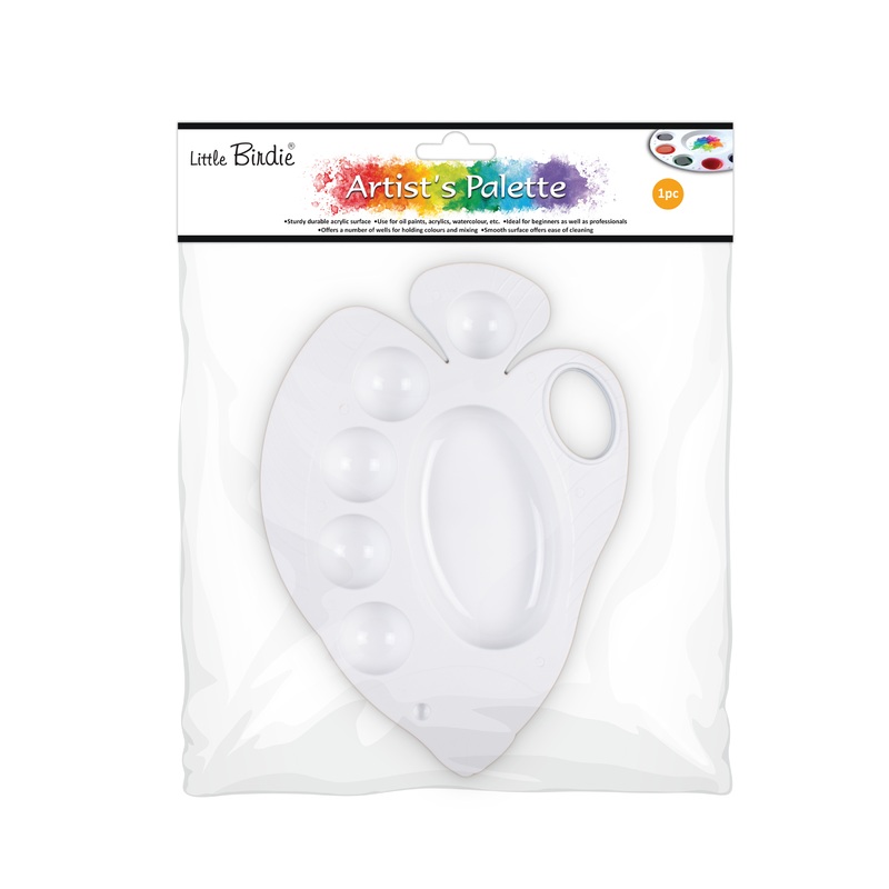 Artist Colour Mixing Palette Fish 6 wells Approx 8.5 x 6.25in 1pc