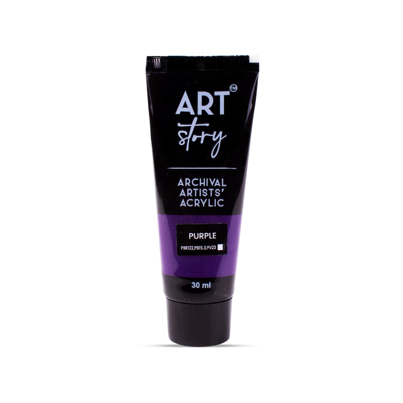 Artists Acrylic Colour Purple 30ml Tube
