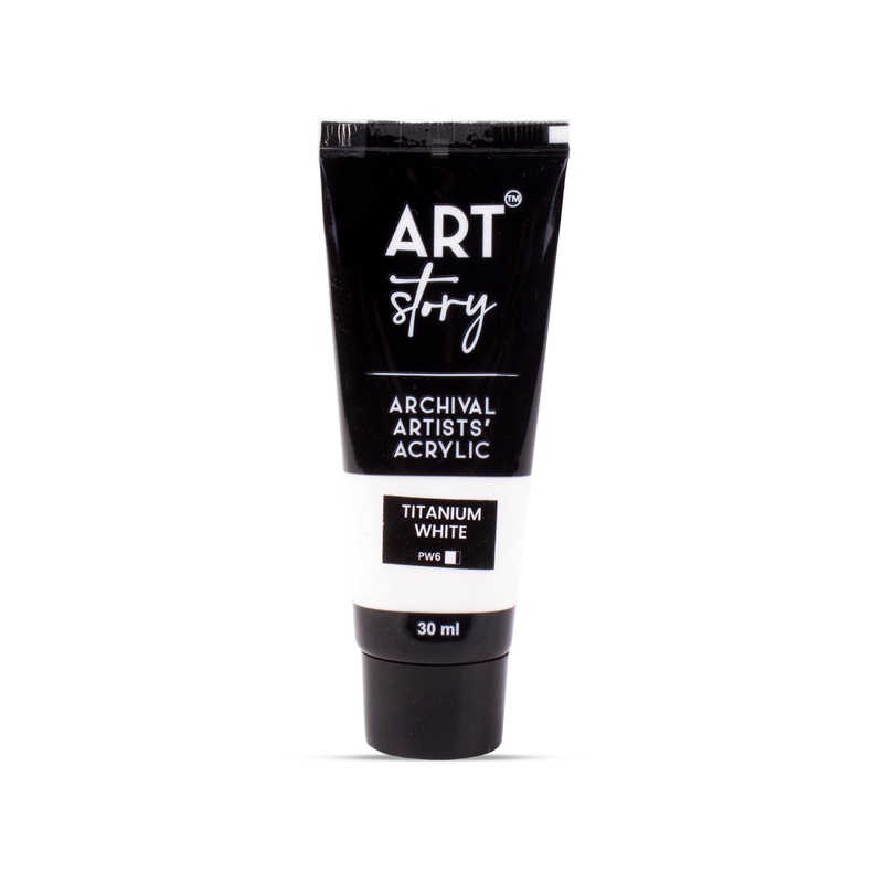 Artists Acrylic Colour Titanium White 30ml Tube