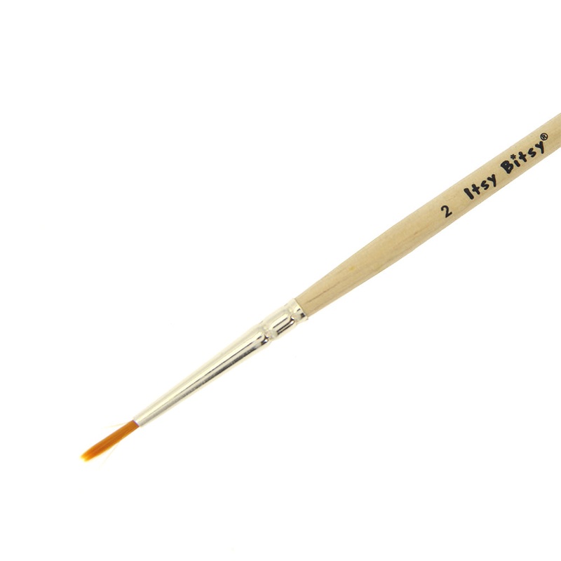 Synthetic Hair Round Brush Size-2 Gold