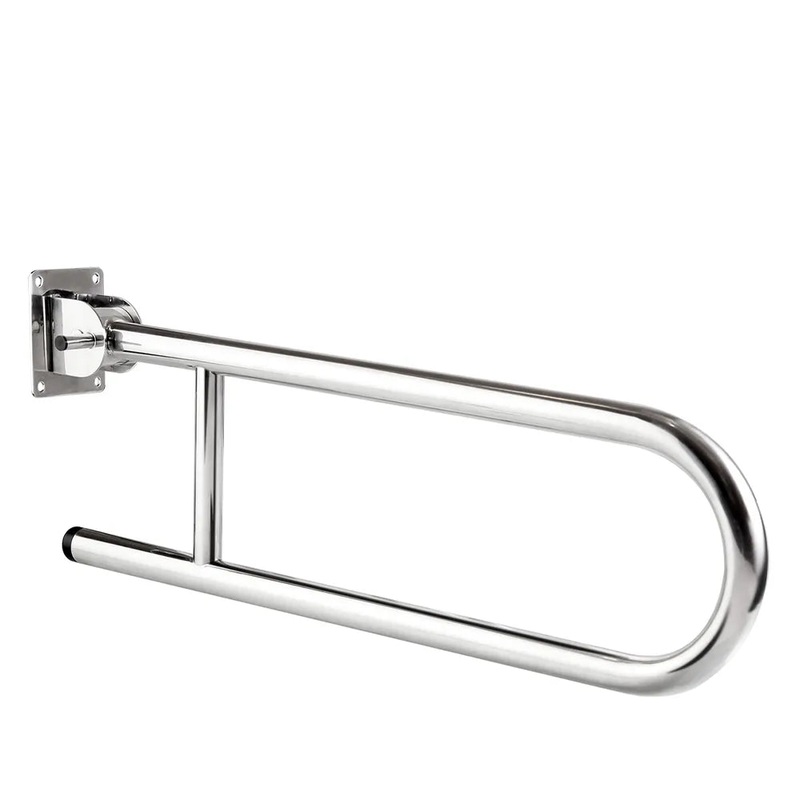 WS SS 70cm flip-up handrail, chrome HR-1115-2-UD