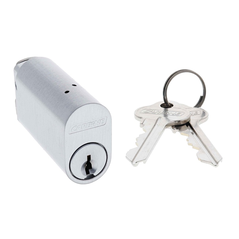 Carbine Oval Cylinder, 6 pin 48mm cylinder  X Cam, C4 Keyed to Differ , Boxed, Satin Chrome