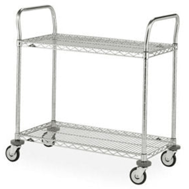 Metro MW601 Super Erecta 18 x 24 x 38H Two Shelf Utility Cart