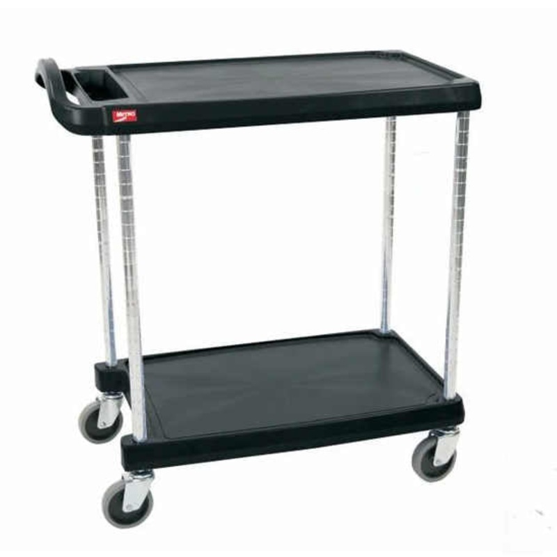 Metro Polymer myCart Black  2-shelf – 24 x 34x 35-3/8H