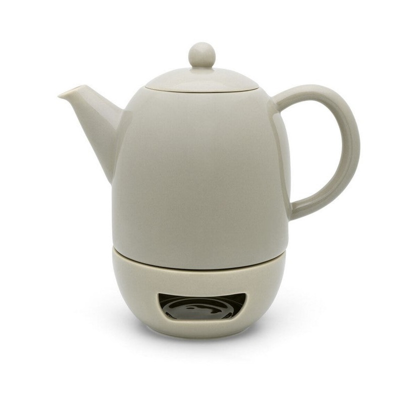 Bredemeijer Tea set Viborg 1.2L with Warmer – Warm Grey