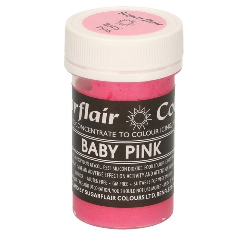 Sugarflair Paste Colour – Baby Pink