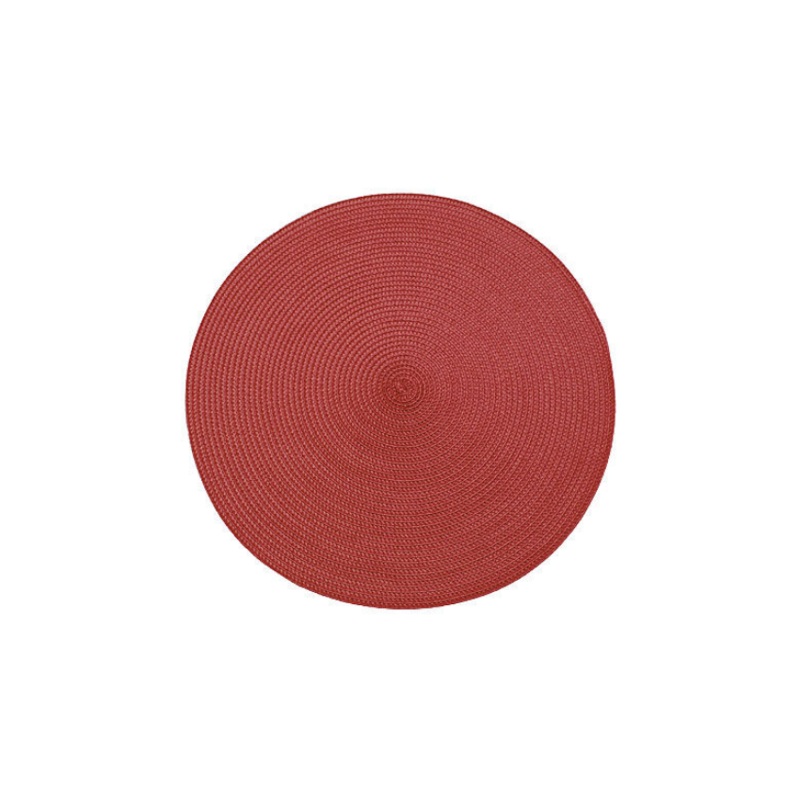 Walton’s Circular Ribbed Placemat – Merlot