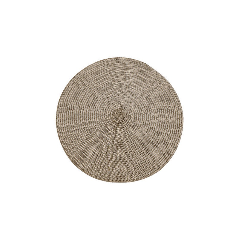 Walton’s Circular Ribbed Placemat – Truffle