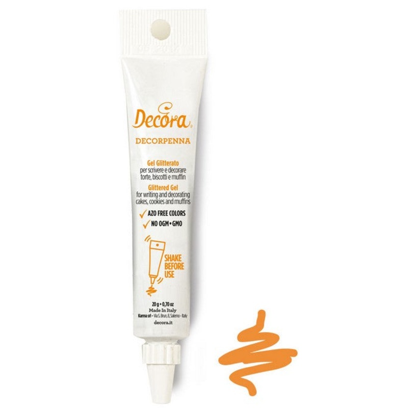 Decora Writing Icing – Orange