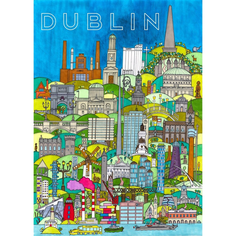 Dublin Colour A3 Print