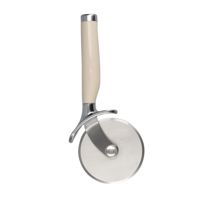 KitchenAid Stainless Steel Pizza Cutter – Almond Cream