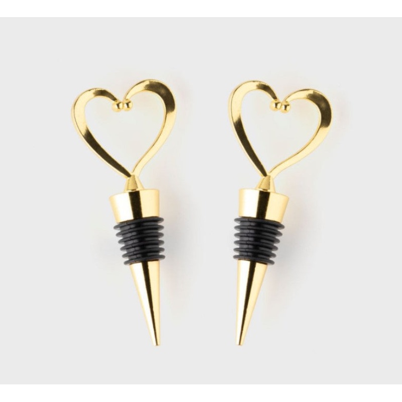 Taylor’s Eye Witness Taproom Two Piece Gold Heart Bottle Stopper Set
