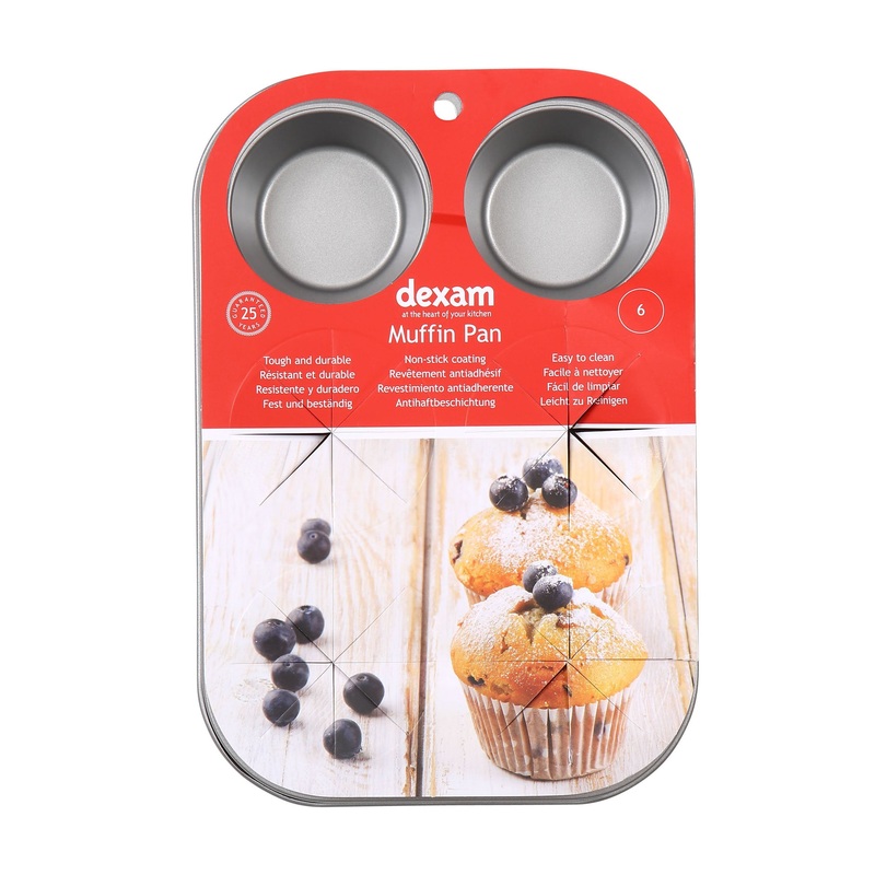 Dexam Non-Stick 6 Hole Muffin Pan