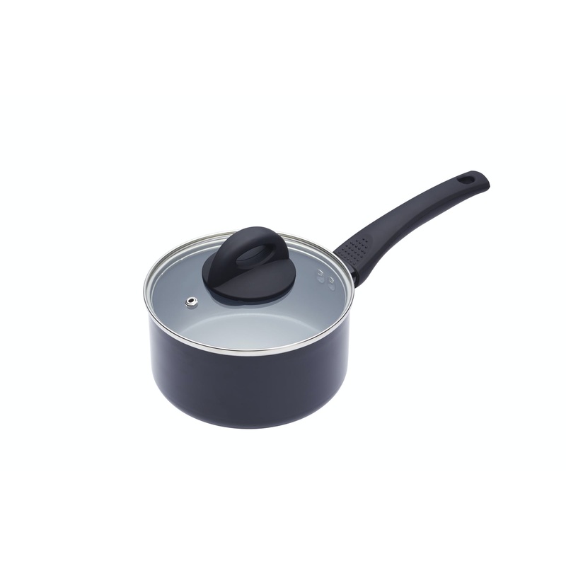 MasterClass Ceramic Coated Induction Ready Saucepan – 16cm