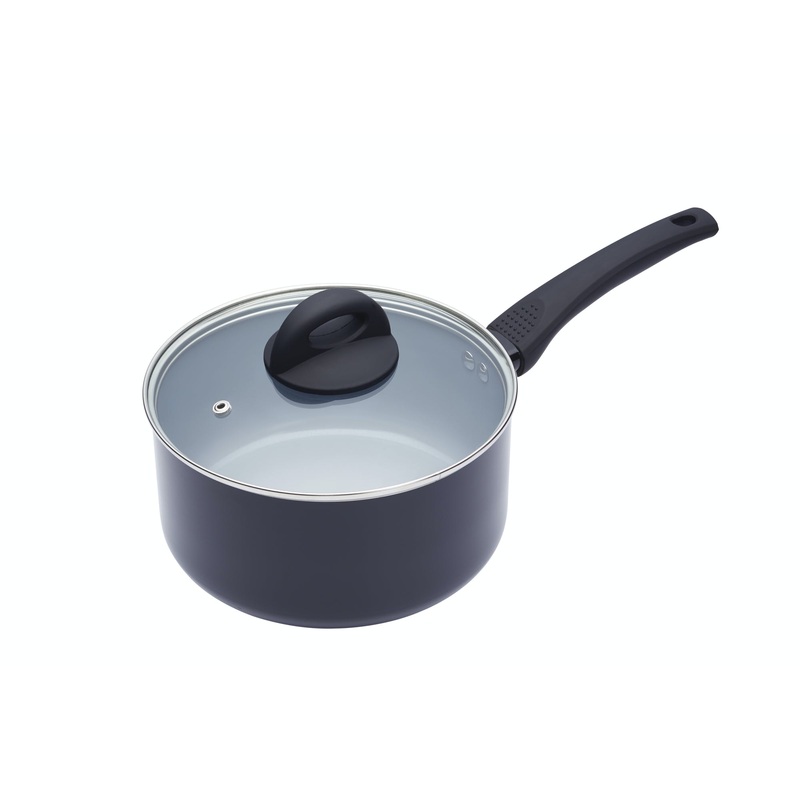 MasterClass Ceramic Coated Induction Ready Saucepan – 20cm