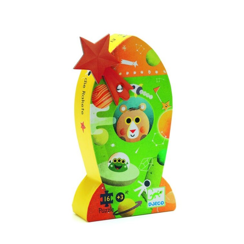 Silhouette Puzzle – The Green Rocket