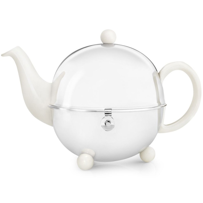 Bredemeijer Cosy Teapot, Cream White/Shiny, 1.3 Litre