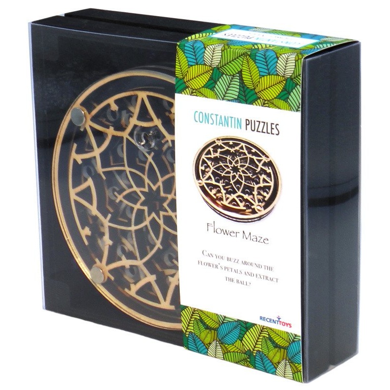 Mystic Flower Maze Wooden Puzzle