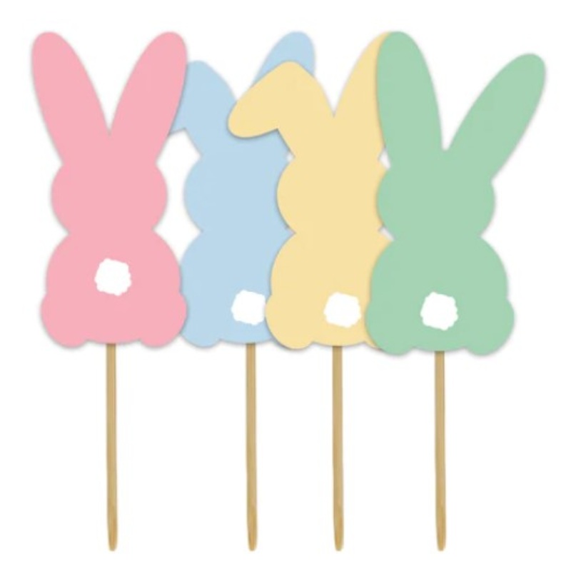 Anniversary House Cupcake Toppers Easter Bunny