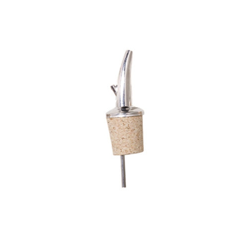 Bar Professional Long Stainless Steel & Cork Pourer – Pack of 6