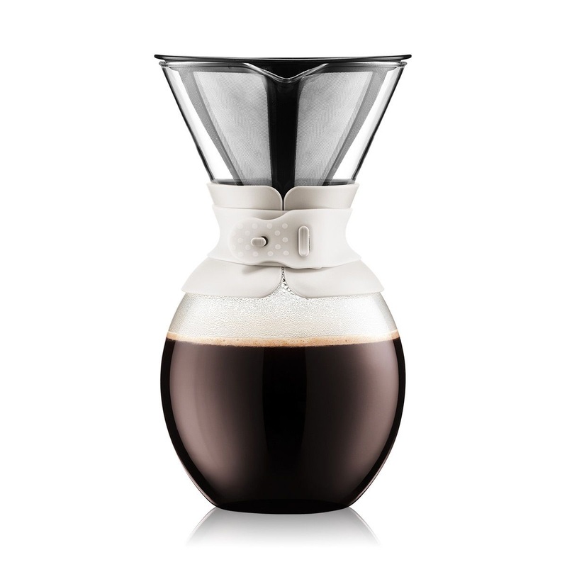 Bodum Pour Over Coffee Maker with Permanent Stainless Steel Filter, 12 cup, 1.5 l, 51 oz