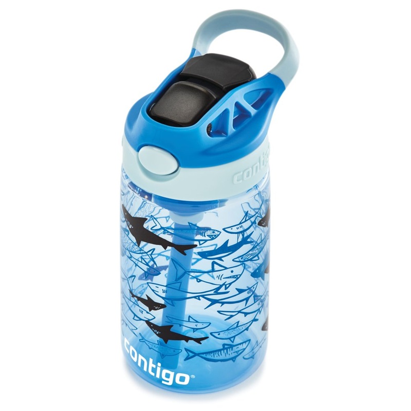 Contigo Easy Clean Water Bottle 420ml – Blue Sharks