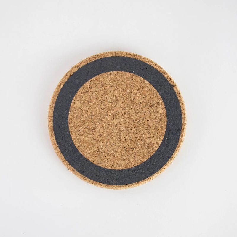 Liga Cork Coaster Set – Earth Grey