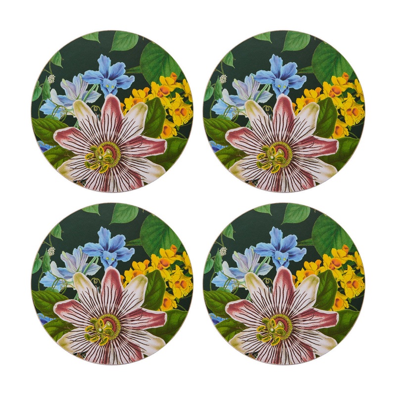 Creative Tops Round Coasters, Floral Pack of 4