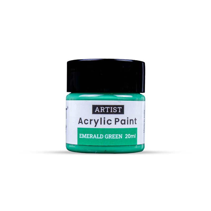 Acrylic Colour Emerald Green 20ml Bottle