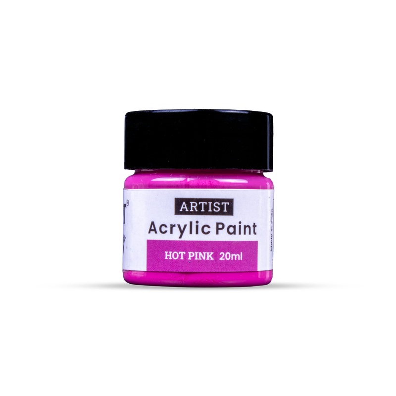 Acrylic Colour Hot Pink 20ml Bottle