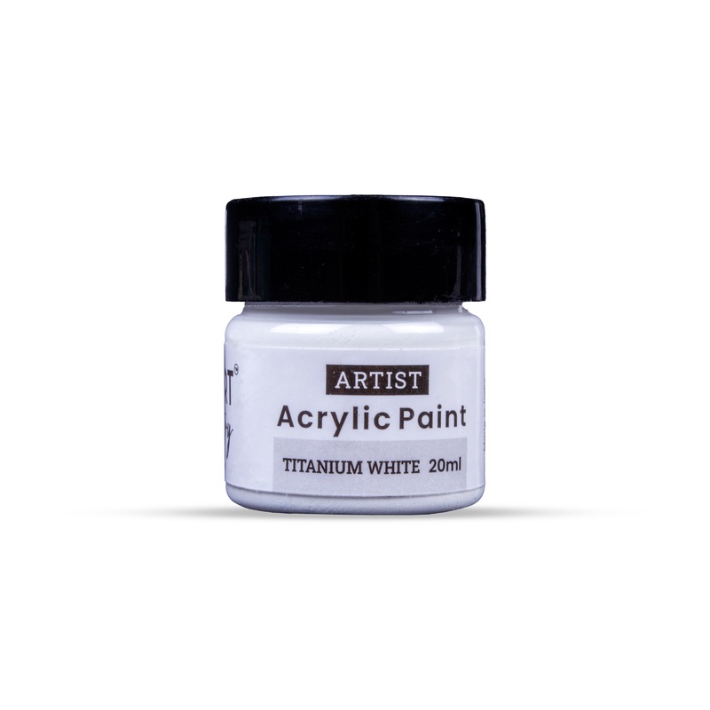 Acrylic Colour Titanium White 20ml Bottle