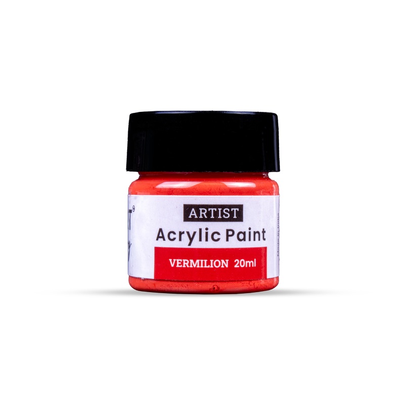 Acrylic Colour Vermilion 20ml Bottle
