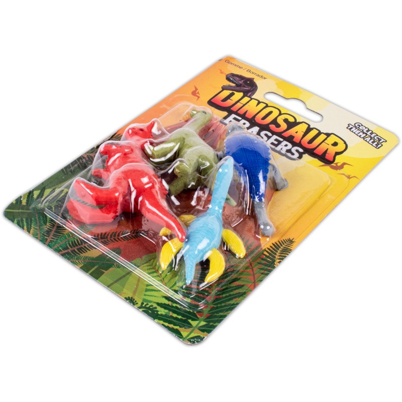 Erasers Set Dinosaur 1Set Blistter Ub