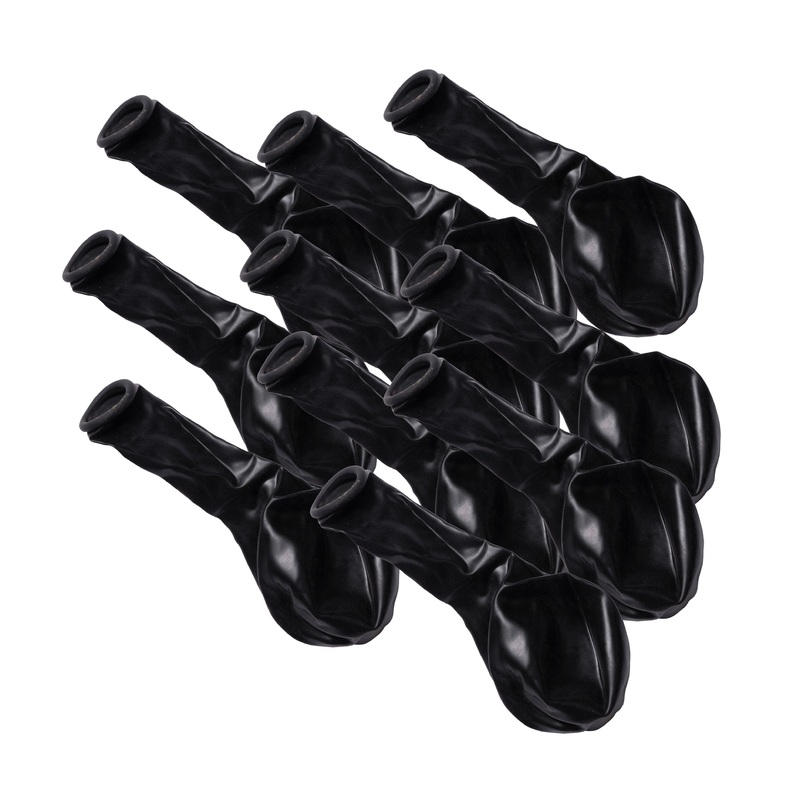 Metallic Balloons – Black (12” inflated, Pack of 6)