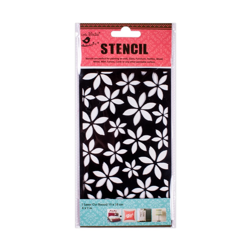 Stencil Star Jasmine 4in x7 in 1pc