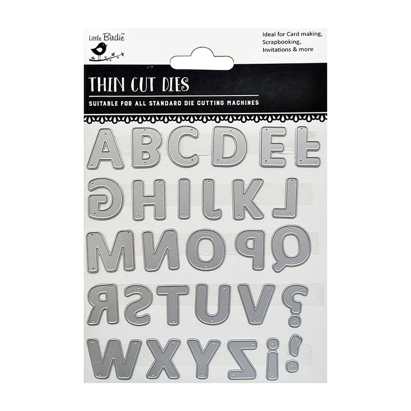 Thin Cut Dies Alphabet Fun 30Pc