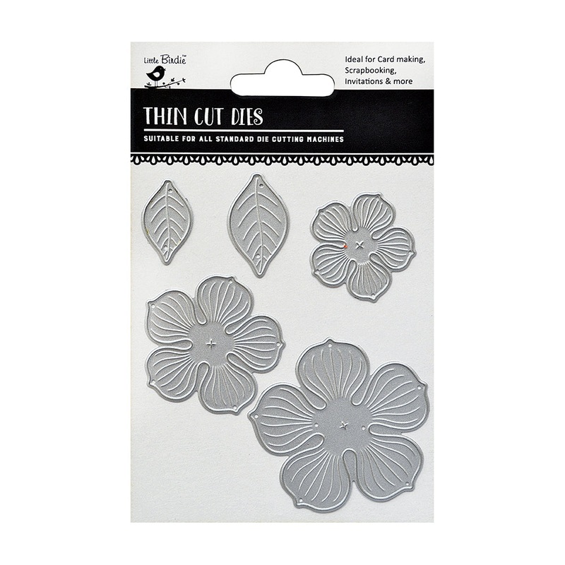 Thin Cut Dies Gardenia 5Pc