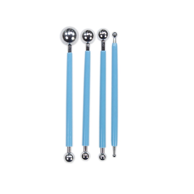 Embossing Ball Tools Set 0.4cm 0.6cm 0.7cm 0.8cm 1cm 1.1cm 1.5cm 1.7cm 4pc