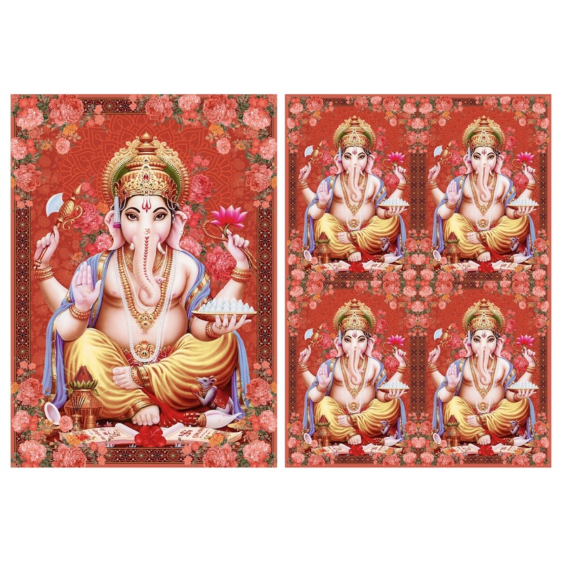 Filament Decoupage Paper A4 Size 2Sheets- Ganapati