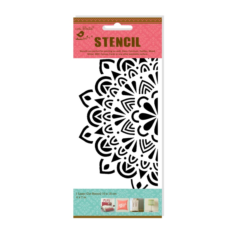 Stencil Rising Sun 4 X 7Inch 1Pc Pbci Lb
