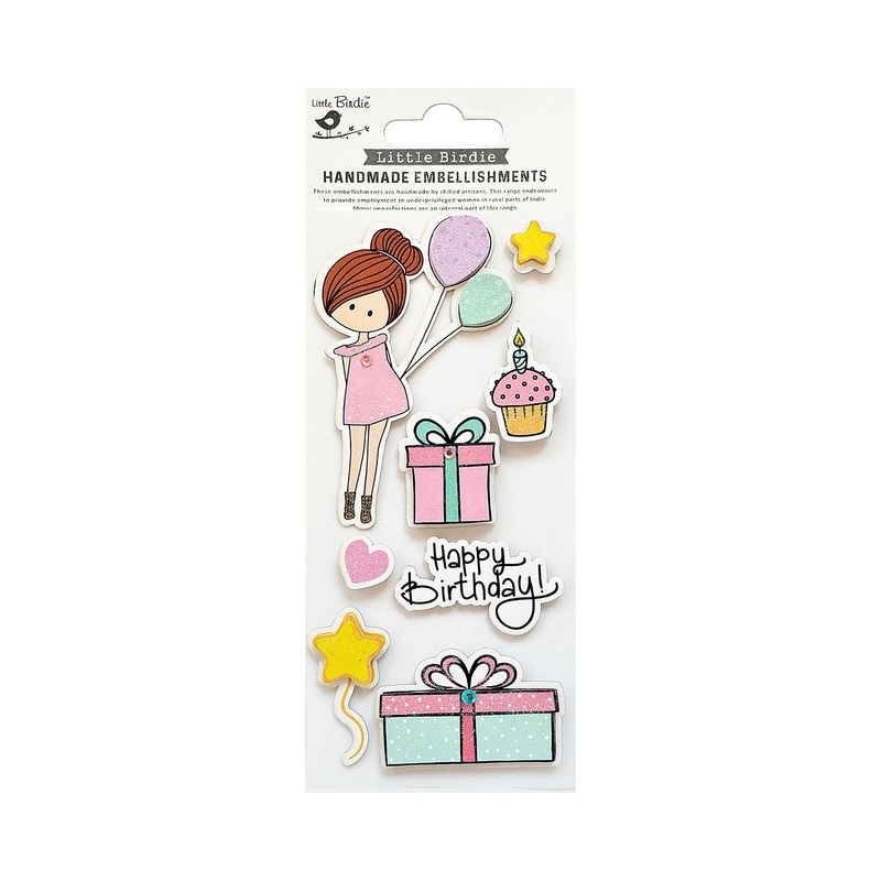 Stickers Happy Birthday 8PC