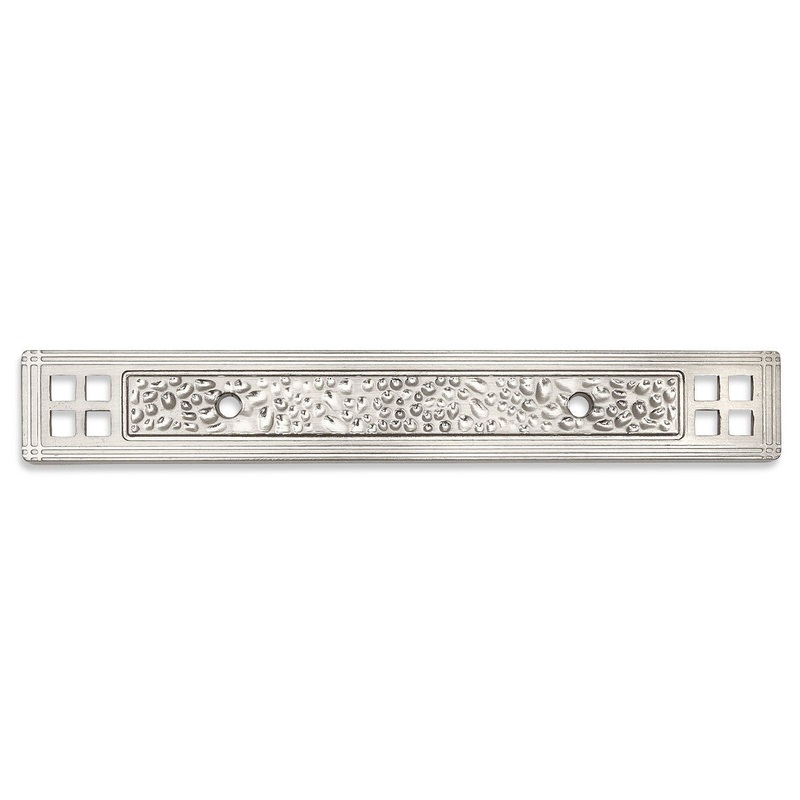 Cosmas 10554SN Satin Nickel Zinc Cabinet Pull Backplate
