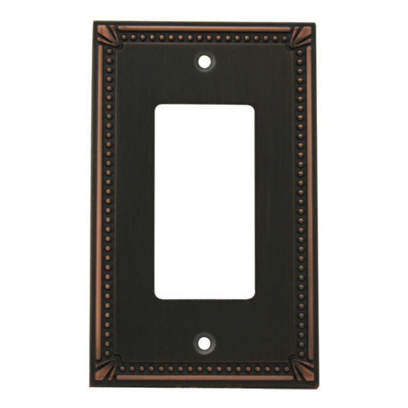 Cosmas 44000-ORB Oil Rubbed Bronze Single GFCI / Decora Wall Plate