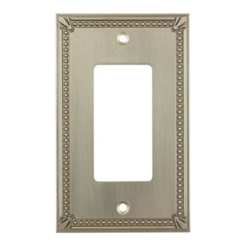 Cosmas 44000-SN Satin Nickel Single GFCI / Decora Wall Plate