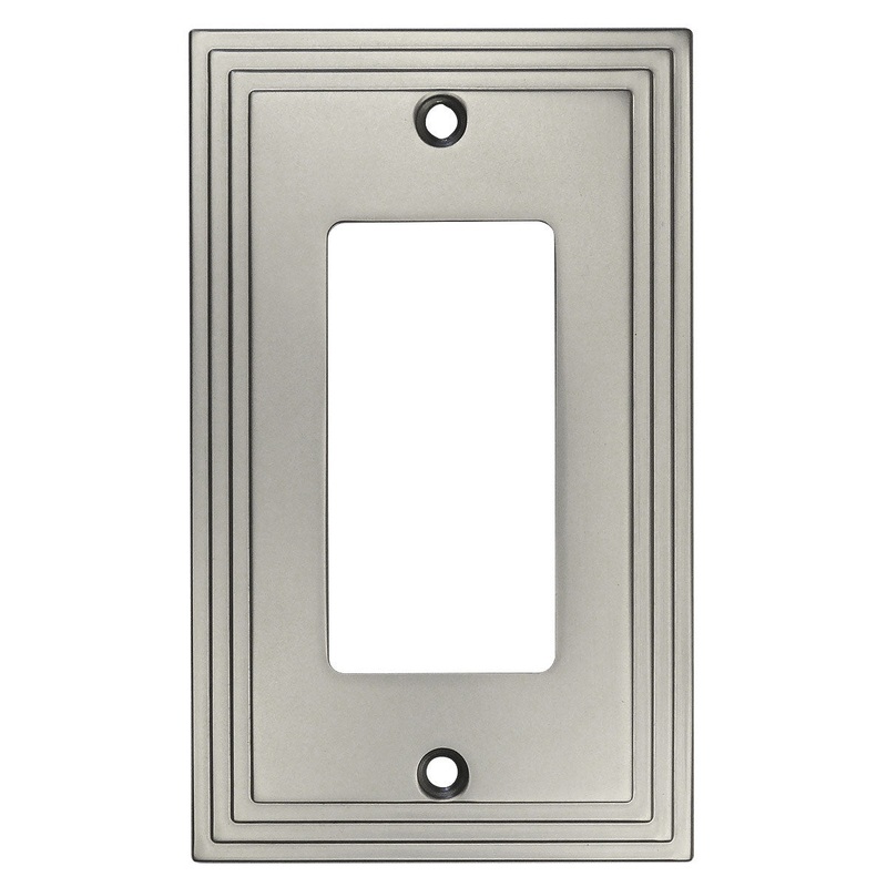 Cosmas 25000-SN Satin Nickel Single GFCI / Decora Wall Plate