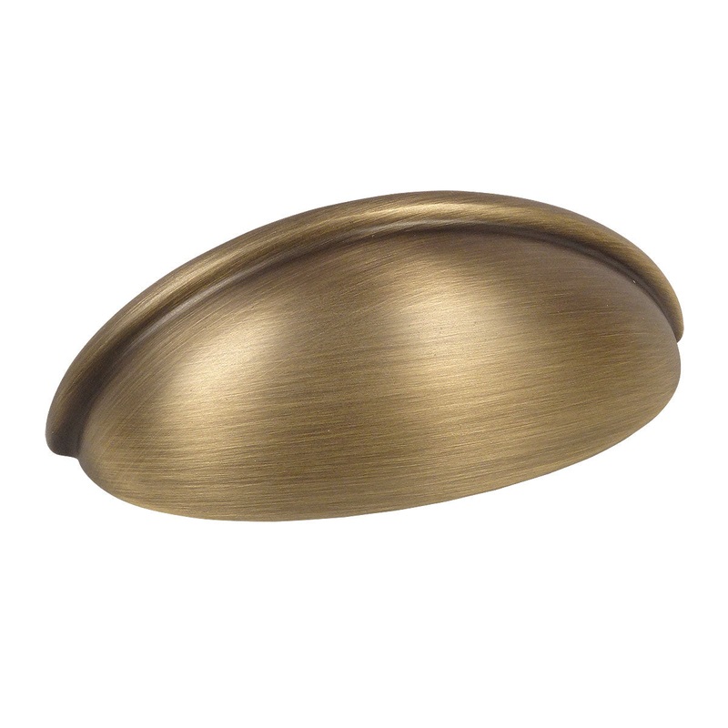 Cosmas 783BAB Brushed Antique Brass Cabinet Cup Pull
