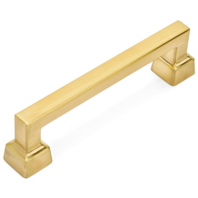 Cosmas 1481-96BB Brushed Brass Modern Contemporary Cabinet Pull