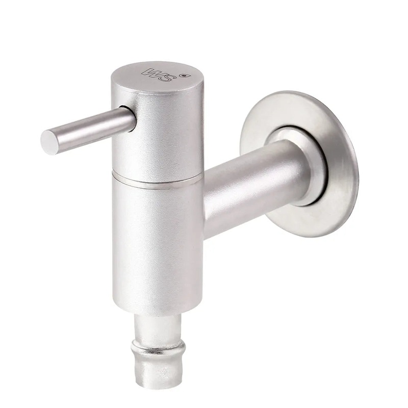 WS SS wall tap with hose connector WS-1206P