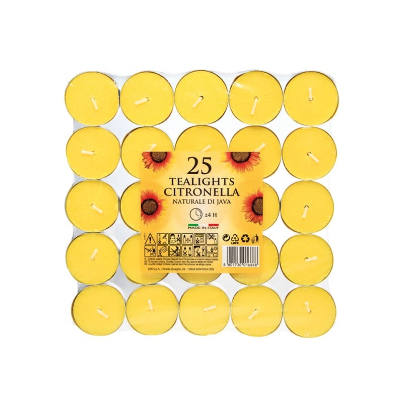 Citronella Tealights x 25 SUN202518